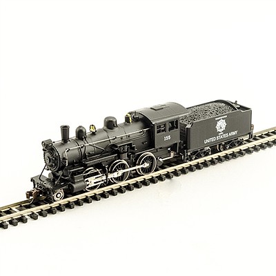 Model-Power 2-6-0 Mogul DCC/Sound Army N Scale Model Train Steam Locomotive #876151