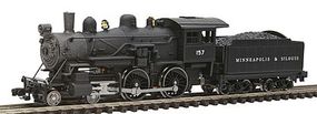 Steam 4-4-0 American Minneapolis & St. Louis N Scale Model Train Steam Locomotive #87628