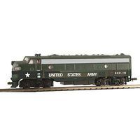 Model-Power FP-7 with DCC/Sound US Army N Scale Model Train Diesel Locomotive #89454