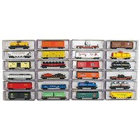 Model-Power Deluxe Heavy Weight Freight Car (24) N Scale Model Train Freight Car Set #89653