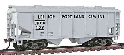Model-Power 36 2-Bay Covered Hopper Lehigh Portland Cememt - HO-Scale