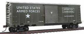 Model-Power 40' Ammunition Box Car Military Action Series HO Scale Model Train Freight Car #98665 Model-Power 40' Ammunition Box Car Military Action Series HO Scale Model Train Freight Car #98665