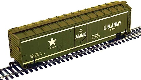 Model-Power Exploding Ammo Boxcar US Army #80299 HO Scale Model Train Freight Car #99164