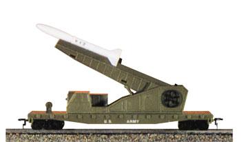 Model-Power Flatcar w/Launcher/Missiles USA HO