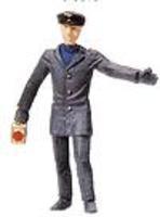 Merten Brakeman with Lowered Lantern Signaling Model Railroad Figure G Scale #16 Merten Brakeman with Lowered Lantern Signaling Model Railroad Figure G Scale #16