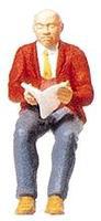 Merten Man Reading Magazine Model Railroad Figure G Scale #1 Merten Man Reading Magazine Model Railroad Figure G Scale #1