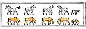 Merten Draft Horses Model Railroad Figure HO Scale #2409 Merten Draft Horses Model Railroad Figure HO Scale #2409