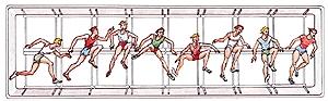 Merten Men Running Hurdles Model Railroad Figure HO Scale #2485