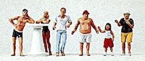 Merten Beach Pedestrians at Stand Model Railroad Figure HO Scale #2524 Merten Beach Pedestrians at Stand Model Railroad Figure HO Scale #2524