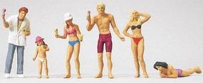 Merten Ice-Cream Seller On The Beach with Bathers Model Railroad Figure HO Scale #2552 Merten Ice-Cream Seller On The Beach with Bathers Model Railroad Figure HO Scale #2552