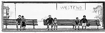 Merten Traveler Sitting Pairs Model Railroad Figures N Scale #5867