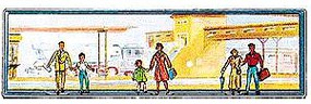 Merten Traveling Pairs Model Railroad Figure HO Scale #820 Merten Traveling Pairs Model Railroad Figure HO Scale #820