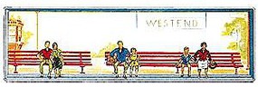 Merten Seated Pairs Model Railroad Figure HO Scale #867 Merten Seated Pairs Model Railroad Figure HO Scale #867