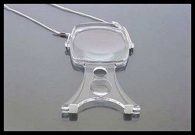 Magnifiers-Inc Hands-Free dual Lens Neck Magnifier 2x & 4x Power w/Lanyard