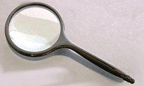 Magnifiers-Inc 2-1/2'' Round Glass Magnifier 4x Power