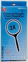 Magnifiers-Inc 4'' Round Glass Magnifier 3x Power