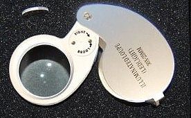 Magnifiers-Inc 25mm LED Lighted Jewelers Loupe Magnifier 30x Power