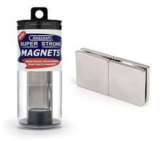 Magcraft 1''x1''x1/8'' Rare Earth Block Magnets (4) Magcraft 1''x1''x1/8'' Rare Earth Block Magnets (4)