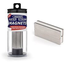 Magcraft 2''x1/2''x1/8'' Rare Earth Block Magnets (4) Magcraft 2''x1/2''x1/8'' Rare Earth Block Magnets (4)