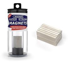 Magcraft 1''x1/4''x1/10'' Rare Earth Block Magnets (12) Magcraft 1''x1/4''x1/10'' Rare Earth Block Magnets (12)