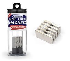 Magcraft 1/2''x1/2''x1/8'' Rare Earth Block Magnets (10) Magcraft 1/2''x1/2''x1/8'' Rare Earth Block Magnets (10)