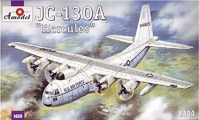 A-Model-From-Russia JC130A Hercules USAF Transport Aircraft Plastic Model Airplane Kit 1/144 Scale #1439