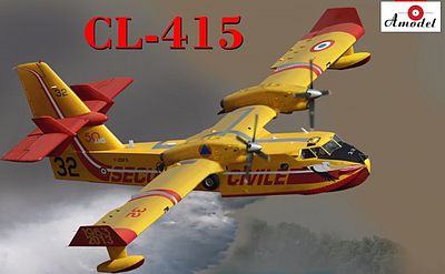 scale plastic model kit Amodel 1412-1/144 ?-7B "Caribou" USAF Aircraft 