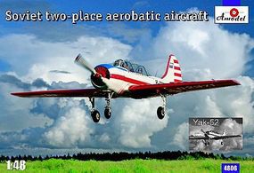 A-Model-From-Russia Yak52 2-Seater Soviet Aerobatic Aircraft Plastic Model Airplane Kit 1/148 Scale #4806