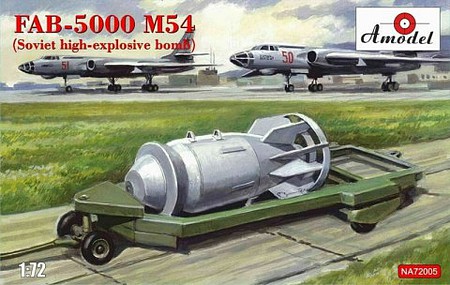 A-Model-From-Russia FAB5000 M54 Soviet High-Explosive Bomb Plastic Model Aircraft Diorama Kit 1/72 Scale #72005