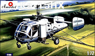A-Model-From-Russia Kamov KA15NH Agricultural Helicopter Plastic Model Helocopter Kit 1/72 Scale #72106
