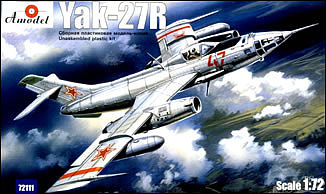 A-Model-From-Russia Yak27R Soviet Reconnaissance Plane Plastic Model Airplane Kit 1/72 Scale #72111