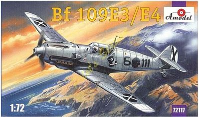 A-Model-From-Russia Bf109E3/4 Fighter Plastic Model Airplane Kit 1/72 Scale #72117