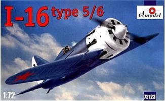 A-Model-From-Russia I16 Type 5/6 Soviet Fighter Plastic Model Airplane Kit 1/72 Scale #72123