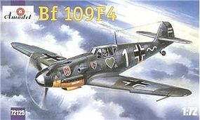 A-Model-From-Russia Messerschmitt Bf109F4 WWII German Fighter Plastic Model Airplane Kit 1/72 Scale #72125 A-Model-From-Russia Messerschmitt Bf109F4 WWII German Fighter Plastic Model Airplane Kit 1/72 Scale #72125