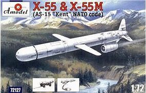 A-Model-From-Russia X55 & X55M Compact Strategic Cruise Missiles Plastic Model Airplane Kit 1/72 Scale #72127