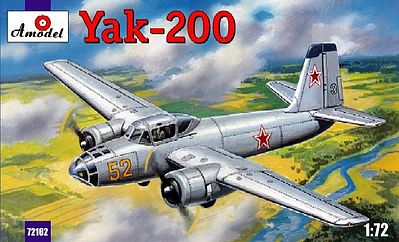 A-Model-From-Russia Yak200 Soviet Trainer Aircraft Plastic Model Airplane Kit 1/72 Scale #72162