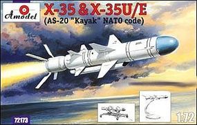 A-Model-From-Russia Kh35 & Kh35U/E Soviet Guided Missile Plastic Model Airplane Kit 1/72 Scale #72173 A-Model-From-Russia Kh35 & Kh35U/E Soviet Guided Missile Plastic Model Airplane Kit 1/72 Scale #72173
