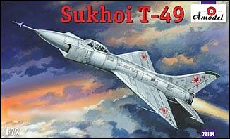 A-Model-From-Russia T49 Soviet Interceptor Fighter Plastic Model Airplane Kit 1/72 Scale #72184