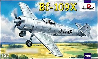 A-Model-From-Russia Bf109X German Experimental Aircraft Plastic Model Airplane Kit 1/72 Scale #72191
