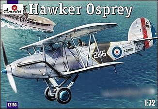 A-Model-From-Russia Hawker Osprey Mk I British Naval Recon BiPlane Plastic Model Airplane Kit 1/72 Scale #72193