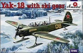 Yak18 Soviet Fighter w/Ski Gear Plastic Model Airplane Kit 1/72 Scale #72195