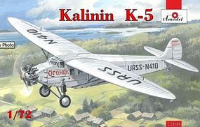 Kalinin K5 Soviet Airliner Plastic Model Airplane Kit 1/72 Scale #72199