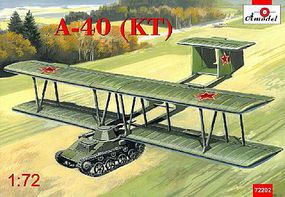 A-Model-From-Russia Antonov A40 (KT) Proto-Type Flying Tank using T60 Plastic Model Airplane Kit 1/72 #72202