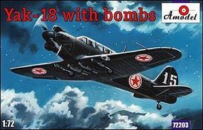 Yak18 Polish Aircraft Plastic Model Airplane Kit 1/72 Scale #72203