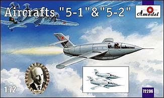 A-Model-From-Russia 5-1 (5-2) Soviet Glider Aircraft Plastic Model Airplane Kit 1/72 Scale #72206