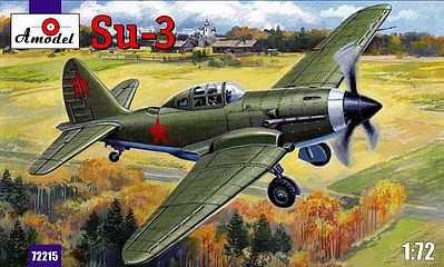 A-Model-From-Russia Sukhoi Su3 Soviet Fighter Plastic Model Airplane Kit 1/72 Scale #72215