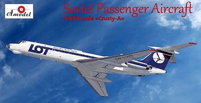 A-Model-From-Russia Tu134 LOT Airliner Plastic Model Airplane Kit 1/72 Scale #72249