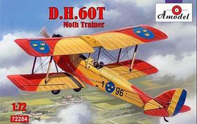 DH60T Moth Trainer 2-Seater Biplane Plastic Model Airplane Kit 1/72 Scale #72284
