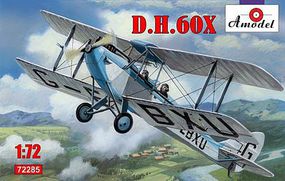 DH60X 2-Seater Biplane Plastic Model Airplane Kit 1/72 Scale #72285