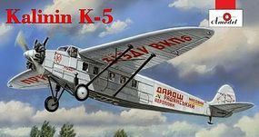 Kalinin K5 Soviet Airliner Plastic Model Airplane Kit 1/72 Scale #72287